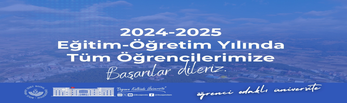 2024-2025 Güz Dönemi Akademik Ders Programı